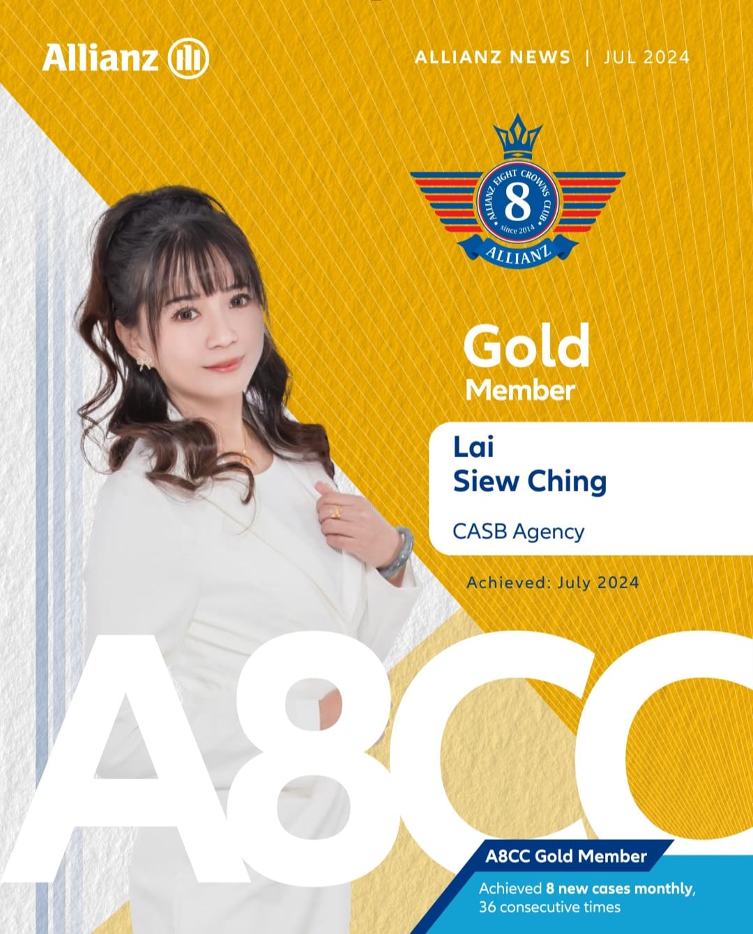 Lai Siew Ching (A8CC Gold Member)